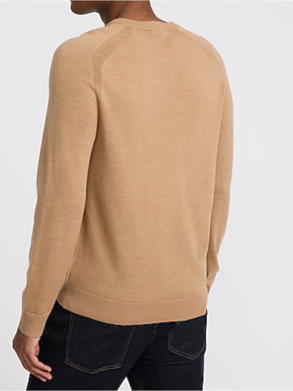 Oxford golf fully lined!! Crewneck Sweater in Camel Brown!! XL